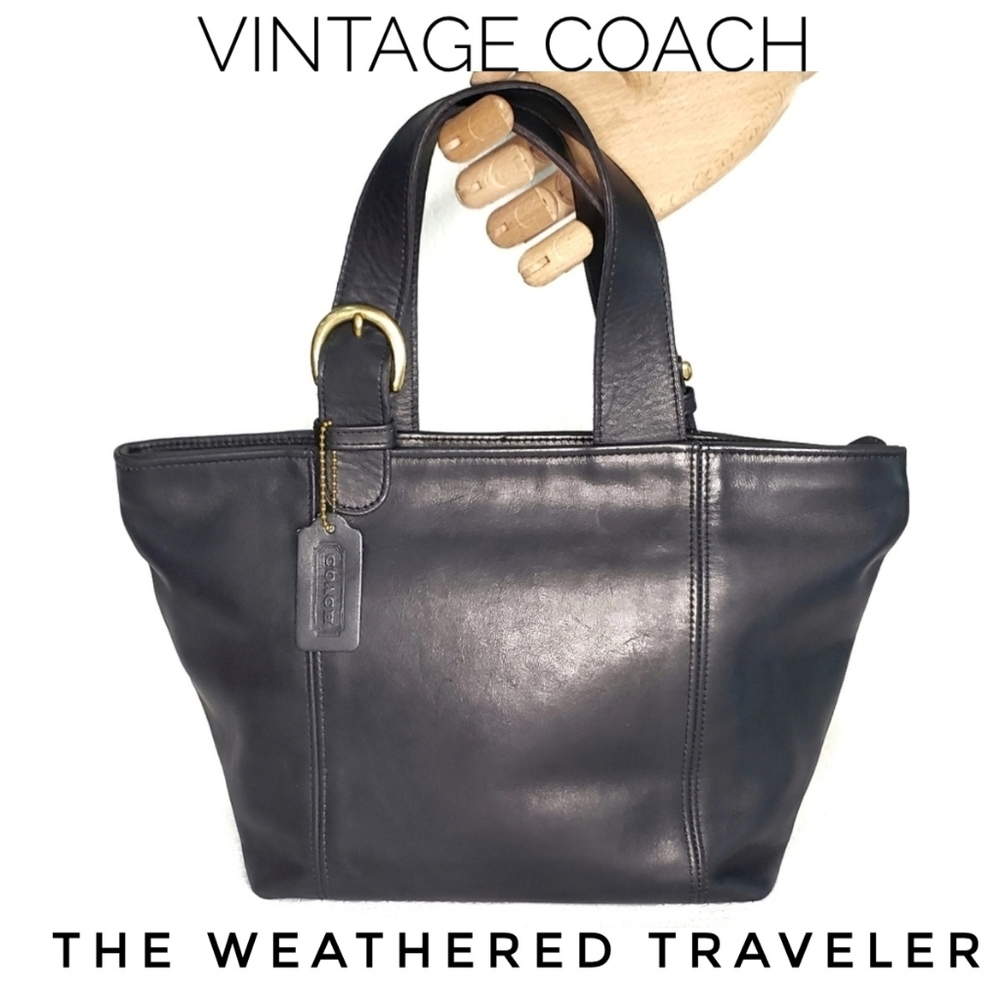 Coach Blue Waverly Soho Zip Bucket Bag Purse